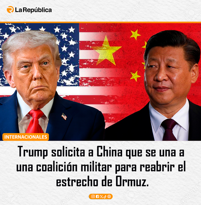 China emitió un comunicado luego de que el presidente de Estados Unidos, Donald Trump, solicitara que se una a una coalición militar para re - Cover Image